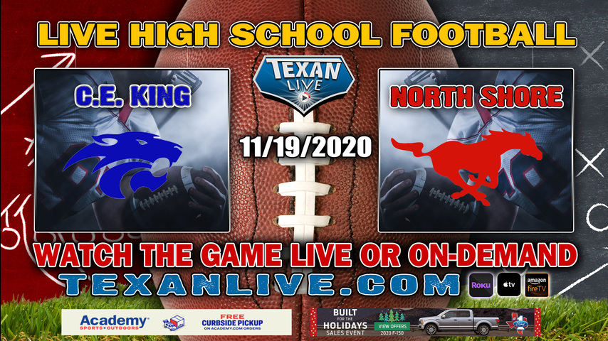 C.E. King vs North Shore - 11/19/2020 - 7:00PM - Football - GPISD Stadium
