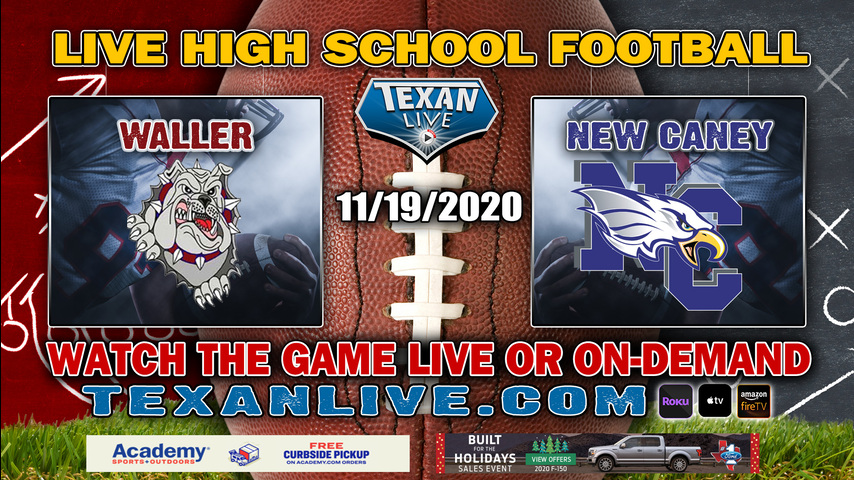Waller vs New Caney - 11/19/2020 - 7:00PM - Football - Randall Reed Stadium
