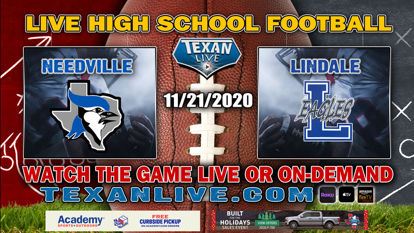 Lindale vs Needville - 11/21/2020 - 2:00PM - Football - Merrill Green Stadium - Area Round Playoffs