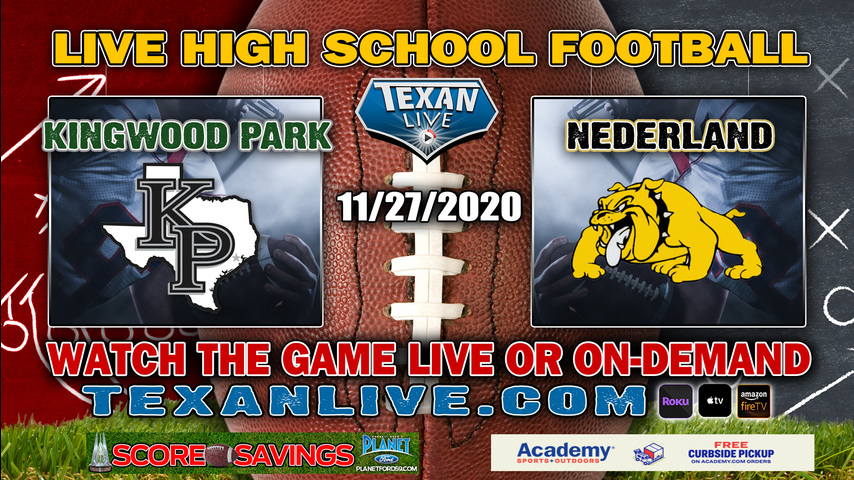 Kingwood Park vs Nederland - 11/27/2020 - 2PM - Football - Bulldog Stadium