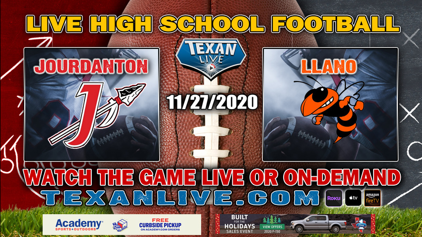 Llano vs Jourdanton - 11/27/2020 - Gupton Stadium - Football - Regional ...