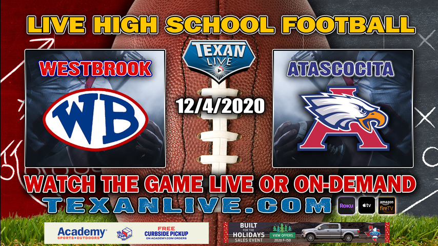 Westbrook vs Atascocita - 12/4/2020 - 7:00PM - Football - Beaumont Memorial Stadium