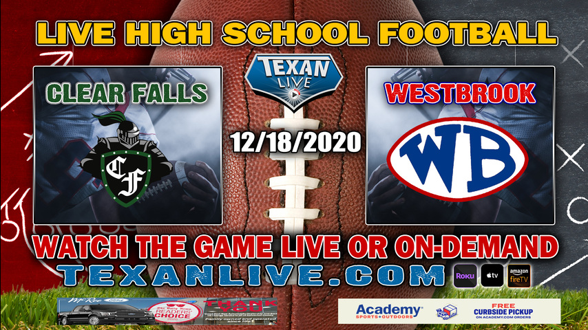 Westbrook vs Clear Falls - 12/18/2020 - 7PM - Football - GPISD Stadium - Area Round - Playoffs