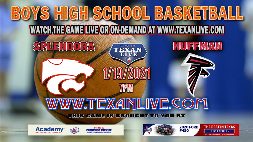 Huffman Hargrave vs Splendora - 1/19/2021 - 7:00PM - Boys Basketball -Hargrave High School- Varsity
