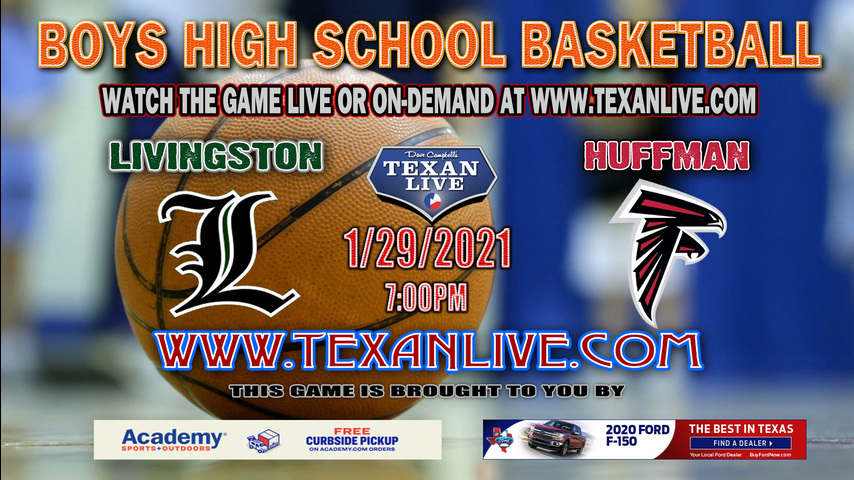 Livingston vs Huffman Hargrave - 1/29/2021 - 7:30PM - Boys Basketball - Huffman High School