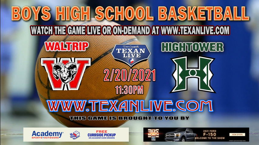 Waltrip vs Ft Bend Hightower - 11:30AM - 2/20/21 - Boys Basketball - Bi-District Playoffs - Hopson Field House