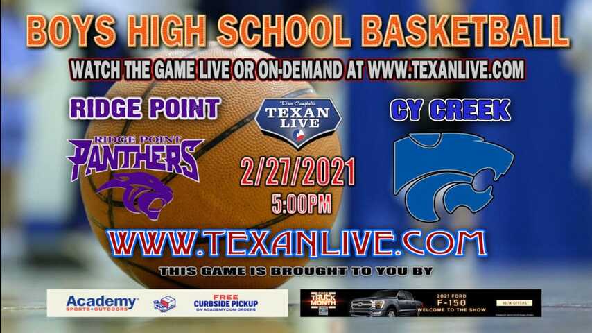 Cy Creek vs Ridge Point - 5:00pm - 2/27/21 - Merrell Center - Boys Basketball - Regional Quarter Final Playoffs