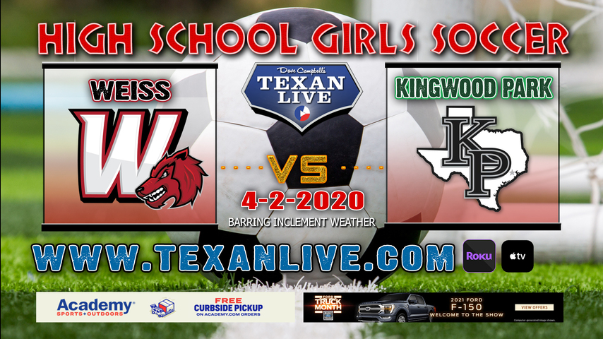 Kingwood Park vs Pflugerville Weiss - 7PM - 4/2/21 -Merrill Green Stadium - Boys Soccer - Regional Quarter Finals
