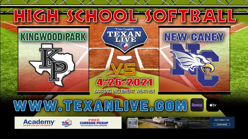 New Caney vs Kingwood Park - Tiebreaker game - 6:30PM - 4/26/21 - Humble High School - Softball