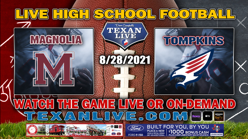 Tompkins vs Magnolia– 08/28/2021 – 6pm – Football – Legacy Stadium