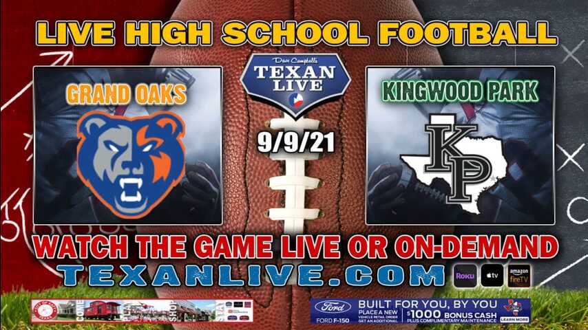 Grand Oaks vs Kingwood Park - 9/9/2021 - 7pm Football - Turner Stadium