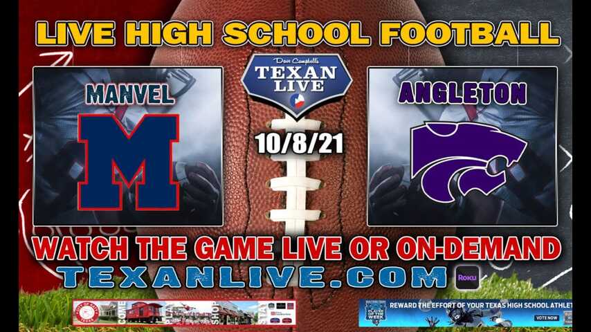 Manvel vs Angleton - 7:00PM- 10/8/2021- Football - Live from Wildcat Stadium