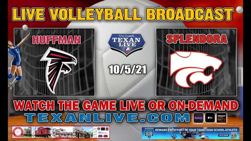 Huffman Hargrave vs Splendora - 5:30PM Varsity - 10/5/2021- Volleyball - Live from Splendora HS
