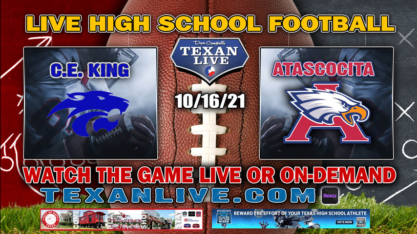 C.E. King vs Atascocita - 6:00PM- 10/16/2021- Football - Live from Turner Stadium