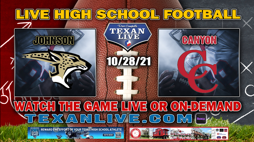 Buda Johnson vs NB Canyon - 7:30PM- 11/5/2021- Football - Live from Shelton Stadium