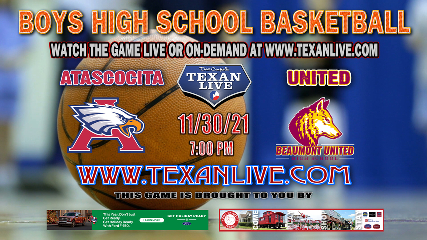 Atascocita vs Beaumont United - Boys - 7PM - 11/30/21 - Beaumont United High School - Boys Basketball