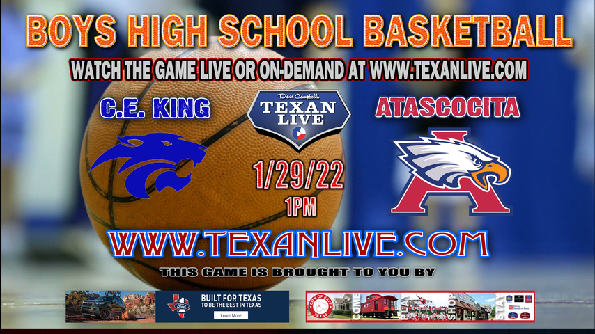 C.E. King vs Atascocita - 1pm - 1/29/22 - Atascocita High School - Boys Basketball