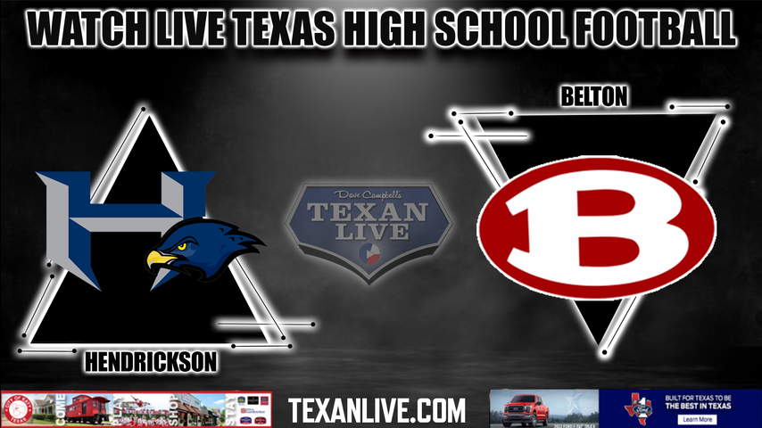 Hendrickson vs Belton - 7:00PM - 8/26/2022 - Football - Live from Tiger Field