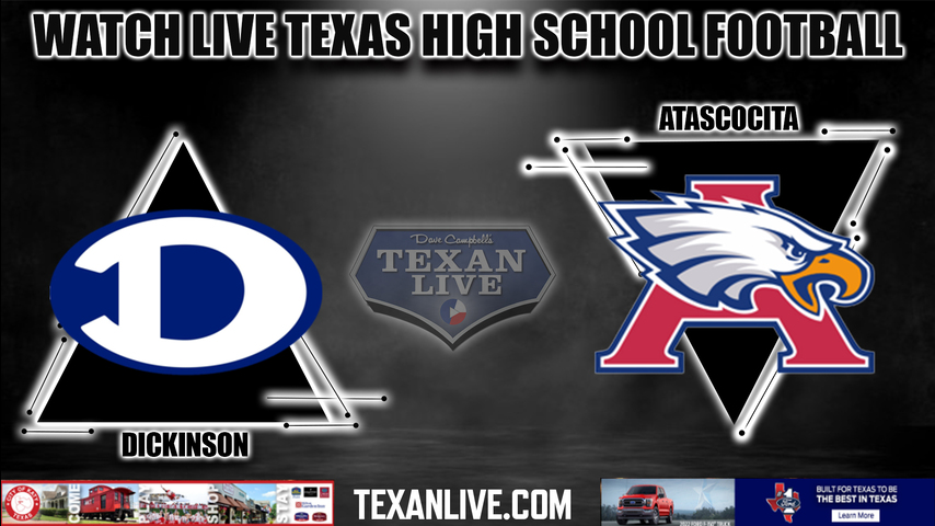 Dickinson vs Atascocita - 7:00PM - 8/25/2022 - Football - Live from Turner Stadium