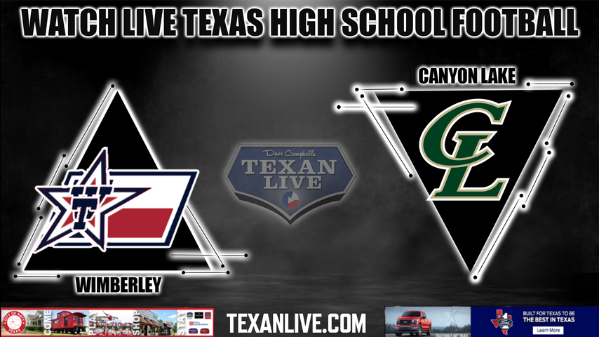 Wimberley vs Canyon Lake - 7:30PM - 8/26/2022 - Football - Live from Hawks Stadium