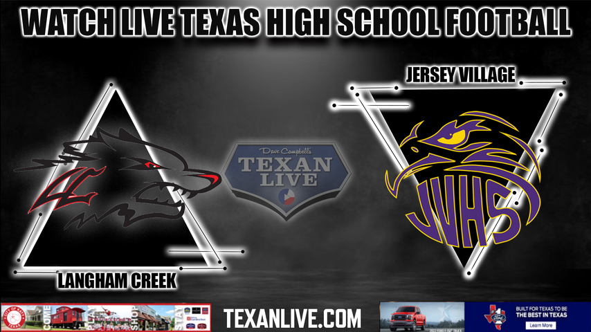 Langham Creek vs Jersey Village - 7:00PM - 9/2/2022 - Football - Live from Pridgeon Stadium
