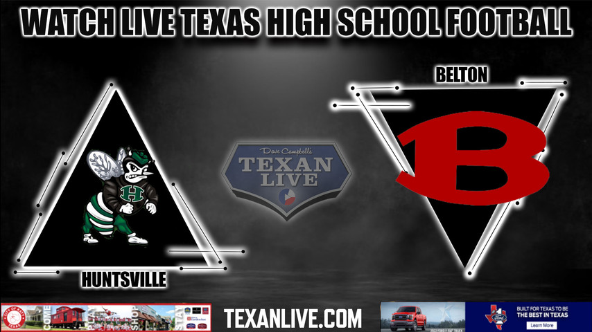 Huntsville vs Belton - 7:00PM - 9/9/2022 - Football - Live from Tiger Stadium