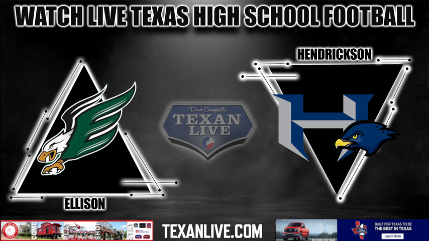 Ellison vs Hendrickson - 10:00AM - 9/3/2022 - Football - Live from The Pfield