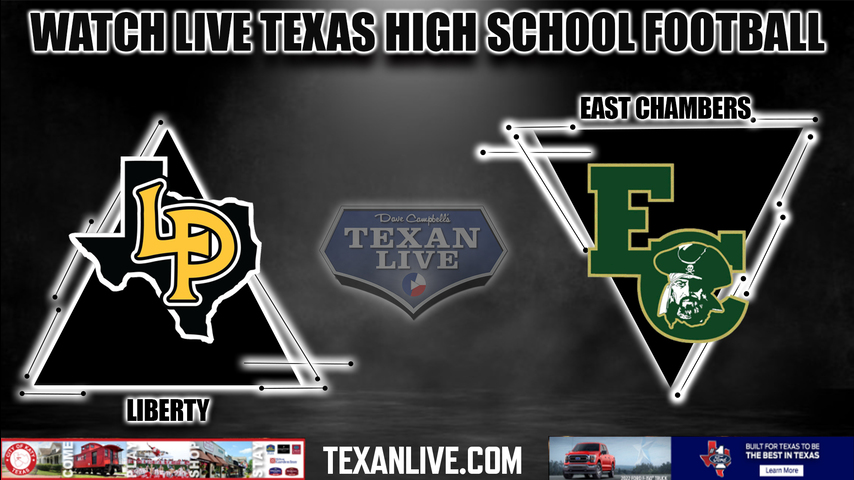Liberty vs East Chambers - 7:30pm - 9/16/2022 - Football- Live from Buccaneer Stadium