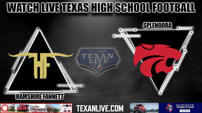 Hamshire Fannett vs Splendora - 7:30pm - 9/16/2022 - Football- Live from Wildcat Stadium