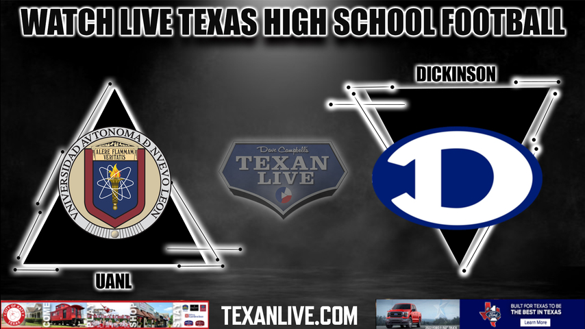 UANL vs Dickinson - 7:00pm - 9/16/2022 - Football- Live from Sam Vitanza Stadium