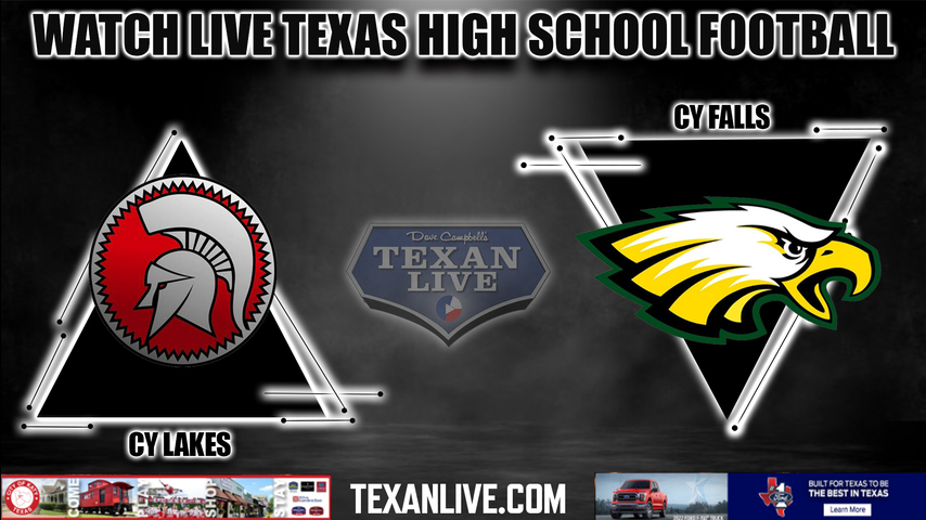 Cy Lakes vs Cy Falls - 7:00pm - 9/16/2022 - Football- Live from Pridgeon Stadium