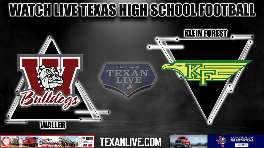 Waller vs Klein Forest - 6:00PM - 9/24/2022 - Football - Live from Klein Memorial Stadium