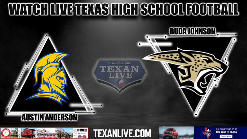 Anderson vs Buda Johnson - 7:00PM - 9/23/2022 - Football - Live from Shelton Stadium
