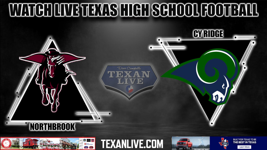 Northbrook vs Cy Ridge - 7:00PM - 9/23/2022 - Football - Live from Pridgeon Stadium