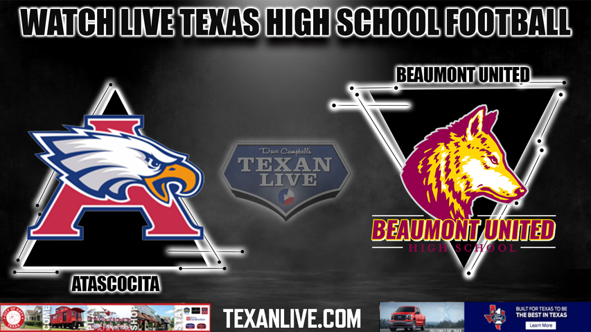 Atascocita vs Beaumont United - 7:00PM - 10/7/2022 - Football - Live from Beaumont Memorial Stadium