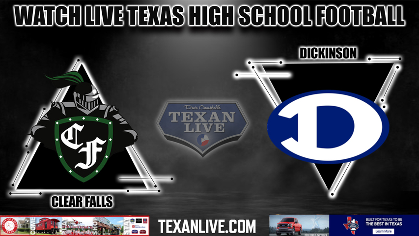 Clear Falls vs Dickinson - 7:00PM - 10/7/2022 - Football - Live from Sam Vitanza Stadium