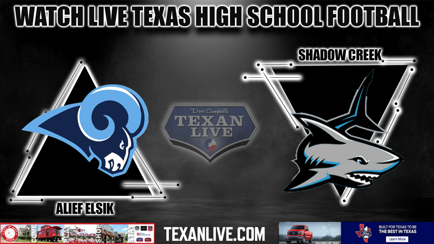 Alief Elsik vs Shadow Creek - 7:00PM - 10/7/2022 - Football - Live from Freedom Field