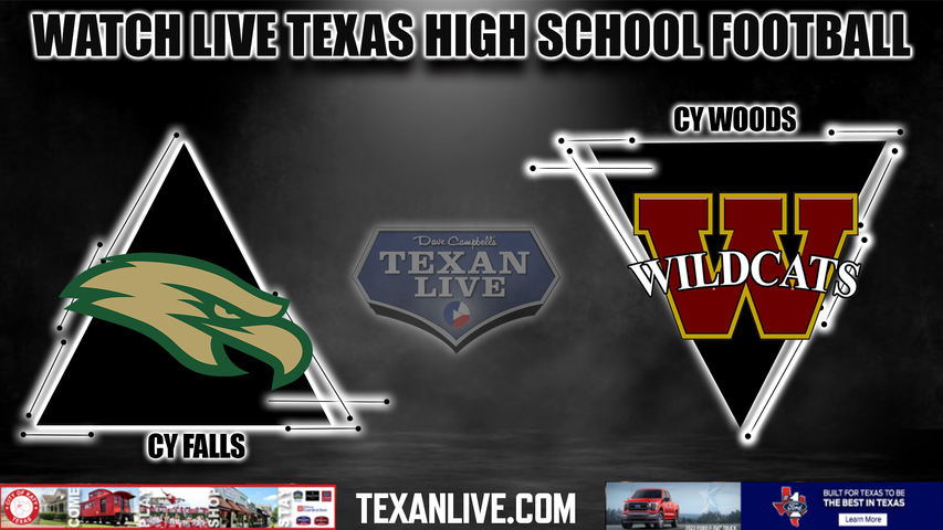 Cy Falls vs Cy Woods - 1:00PM - 10/15/2022 - Football - Live from Pridgeon Stadium