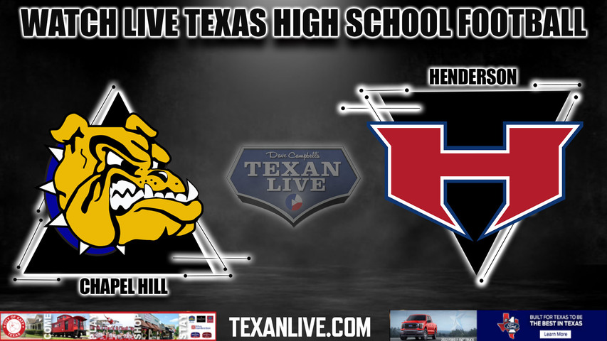 Chapel Hill vs Henderson - 7:30PM - 10/21/2022 - Football - Live from Lion Stadium