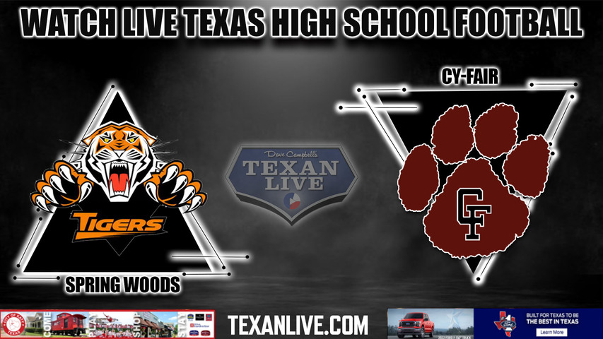 Spring Woods vs Cy Fair - 7:00PM - 10/21/2022 - Football - Live from Pridgeon Stadium