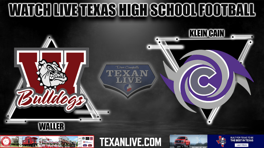 Waller vs Klein Cain - 2:00PM - 10/29/2022 - Football - Live from Klein Memorial Stadium