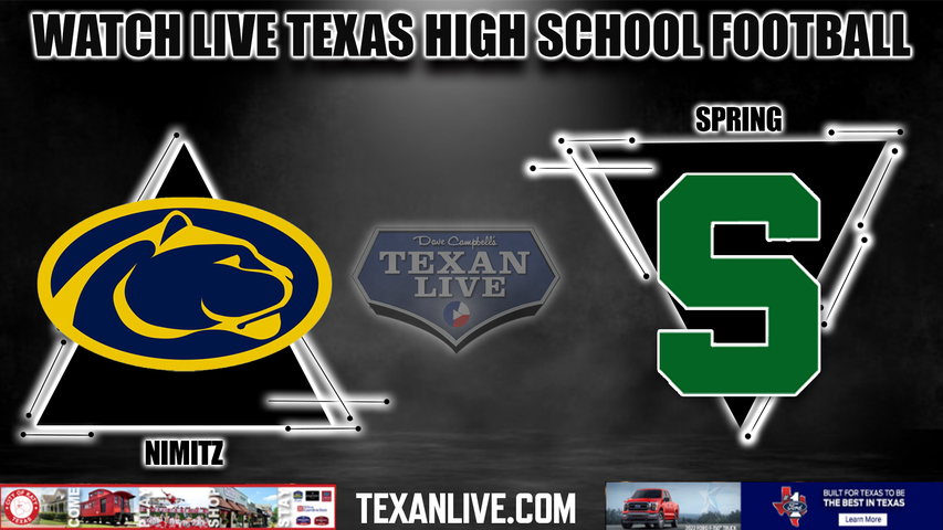 Nimitz vs Spring - 7:00PM - 10/28/2022 - Football - Live from Planet Ford Stadium