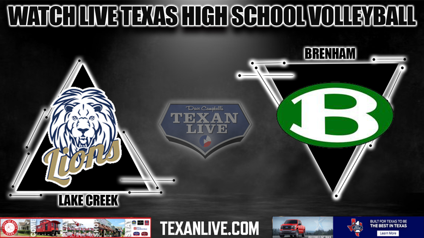 Brenham vs Lake Creek - 12:00PM - 11/12/2022 - Volleyball - 5A Region 3 Regional final - Live from Merrell Center