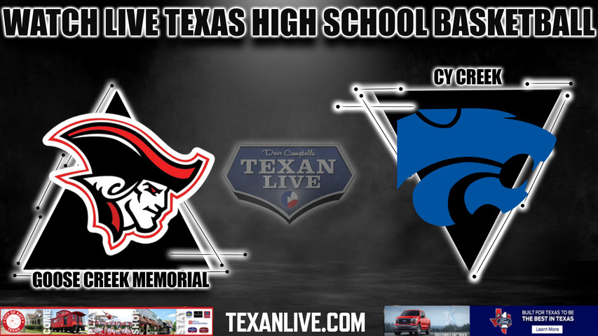 Goose Creek Memorial vs Cy Creek - 7:00PM - 11/15/2022 - Boys Basketball - Live from Cy Creek High School