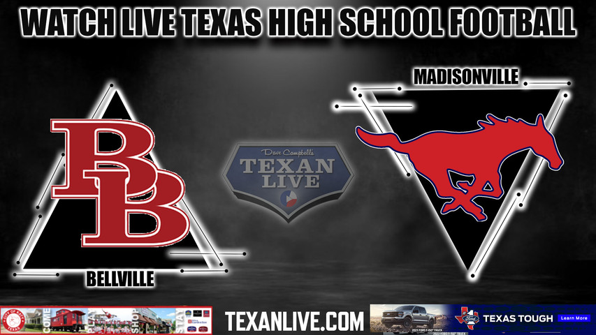 Bellville vs Madisonville - 7:00PM - 11/18/2022 - Football - Live from Rattler Stadium - Area Round Playoffs