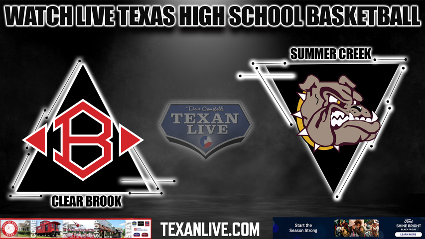Clear Brook vs Summer Creek - 5:00PM - 11/29/2022 - Girls Basketball - Live from Summer Creek High School