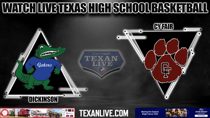 dickinson vs cy fair - 5PM - 12/8/2022 - Boys Basketball - Live from Cy Fair High School - Gym 1