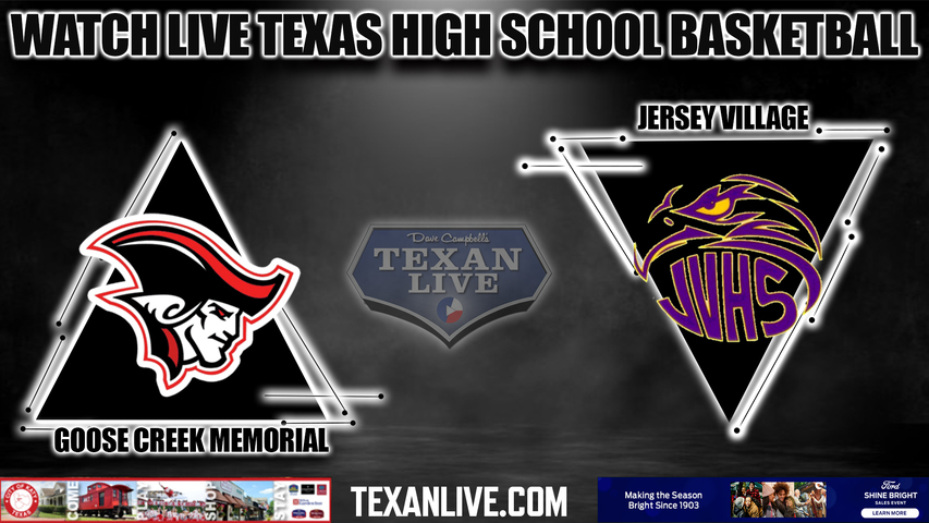 Goose Creek memorial vs Jersey Village - 7:00PM - 12/13/2022 - Boys Basketball - Live from Jersey Village High School