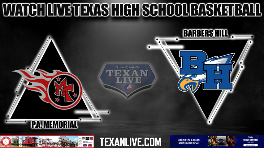 Port Arthur Memorial vs Barbers Hill - 3:30PM - 12/20/2022 - Boys Basketball - Live from Barbers Hill High School