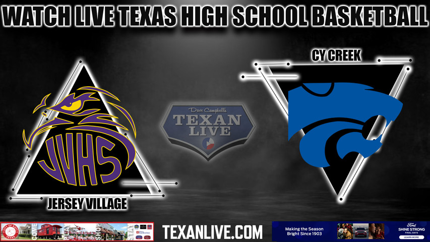 Jersey Village vs Cy Creek - 7:00PM - 1/4/2023 - Boys Basketball - Live from Cy Creek High School